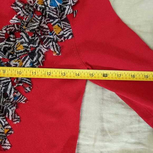 Ruby Rd. 3/4 Sleeve Top Size (S) V Neck Sweater - Picture 8 of 10